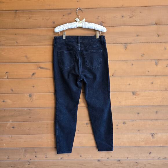 Abercrombie & Fitch The Skinny High Rise Jean Black NWT 29 8R Denim Zip Fly - Picture 3 of 4